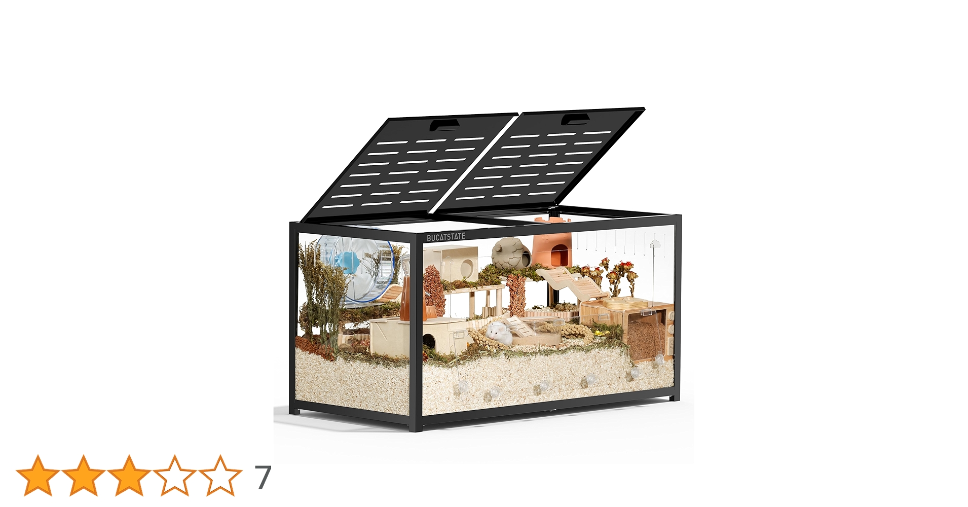 Amazon | BUCATSTATE ハムスター ケージ 大型 120cm 【野外で
